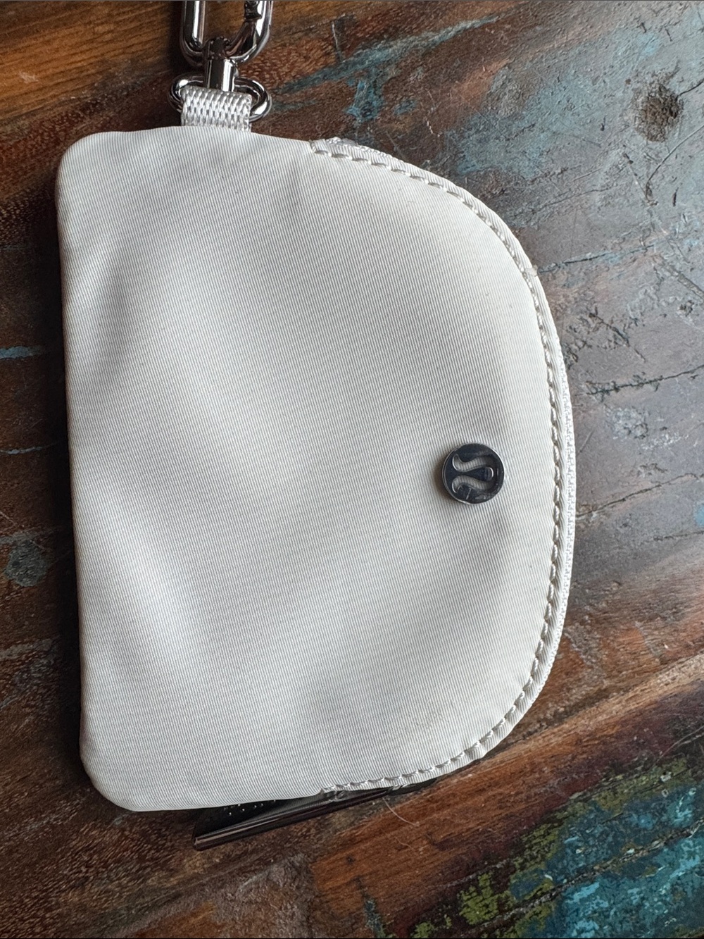 Lululemon Dual Pouch Wristlet in Taupe & White - Picture 7 of 8